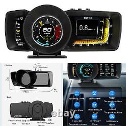 KFZ GPS Head-Up Display Auto Digital Tachometer Turbo RPM Alarm Temp Speedometer