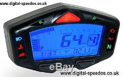 KOSO DB03R Digital Speedometer Speedo Dash Gauge RPM, Temp, Gear Indicator, Fuel