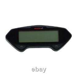 KOSO Digital Speedometer DB01RN Black with Tachometer ABE Universal