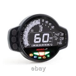 Koso MS-01 Multifunctional Speedo / Tachometer Black