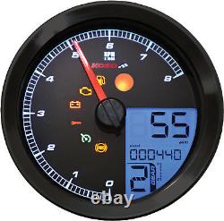 LCD Color Change Speedo and Tachometer Black Koso BA051211