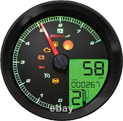 LCD Color Change Speedo and Tachometer Black Koso BA051211