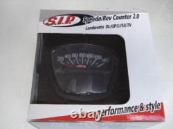 Lambretta Speedo SIP Black Series 3 RPM rev counter fuel warning temperature