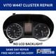 MERCEDES VITO W447 DASH SPEEDO CLUSTER 2015 On, LCD DISPLAY REPAIR SERVICE