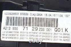 Mercedes E220 CDI W212 instrument cluster speedometer panel insert A2129007129