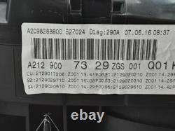 Mercedes E Class 207 2009- Speedometer Instrument Cluster A2129007329