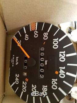 Mercedes w126 240km/h speedometer tachometer NOS