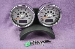 Mini R50 R53 Twin Dials Speedo Instrument Cluster Rev Gauges CHROME R52 6936318