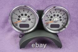 Mini R50 R53 Twin Dials Speedo Instrument Cluster Rev Gauges CHROME R52 6936318
