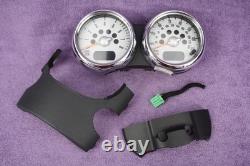 Mini R50 R53 Twin Dials Speedo Instrument Cluster Rev Gauges CHROME R52 6936318