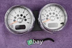Mini R50 R53 Twin Dials Speedo Instrument Cluster Rev Gauges CHROME R52 6936318
