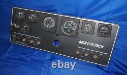 Monterey Nautical Boat Gauge Instrument Cluster Panel Tach Speedo Trim Bilge OEM