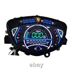 Motorbike Digital Speedometer Clock Setting Tachometer Multifunction Gauge Speed