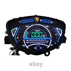 Motorbike Digital Speedometer Clock Setting Tachometer Multifunction Gauge Speed