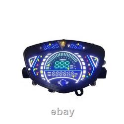 Motorbike Digital Speedometer Clock Setting Tachometer Multifunction Gauge Speed