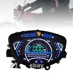 Motorbike Digital Speedometer Clock Setting Tachometer Multifunction Gauge Speed