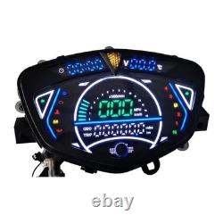 Motorbike Digital Speedometer Clock Setting Tachometer Multifunction Gauge Speed