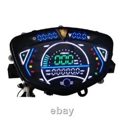 Motorbike Digital Speedometer Clock Setting Tachometer Multifunction Gauge Speed