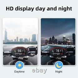 Motorcycle Digital Speedometer Odometer Tachometer LCD Dash DC 8-12V Universal