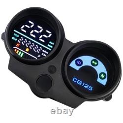 Motorcycle Digital Speedometer Tachometer Gauge Universal Fuel Gauge Dash ABS