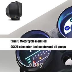 Motorcycle Digital Speedometer Tachometer Gauge Universal Fuel Gauge Dash ABS