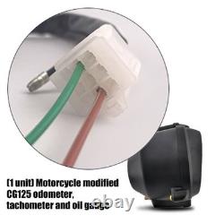 Motorcycle Digital Speedometer Tachometer Gauge Universal Fuel Gauge Dash ABS