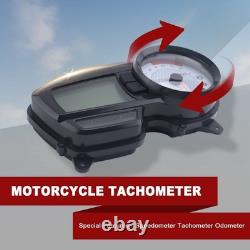 Motorcycle Digital Speedometer Tachometer Odometer Gauge 12V 0-160km/h Universal