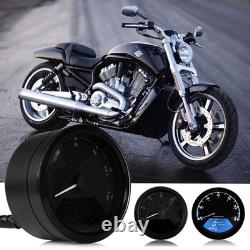 Motorcycle LCD Speedometer Tachometer Odometer Universal Digital Dash 12000rpm