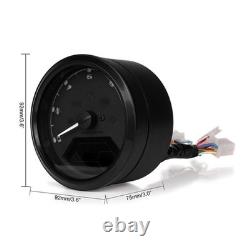 Motorcycle LCD Speedometer Tachometer Odometer Universal Digital Dash 12000rpm