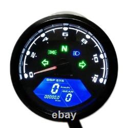 Motorcycle Meter LED Digital Indicator Tachometer Odometer Speedometer Oil Meter