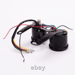 Motorcycle Speedometer Tachometer Dual Odometer 12V 13000 RPM 160km/h Bracket