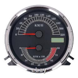 Motorcycle Storehouse FL Speedo / Tachometer 00-03 Face Black Electronic Drive