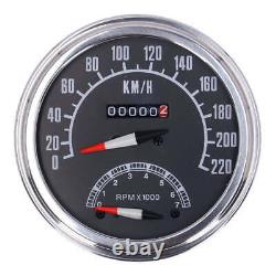 Motorcycle Storehouse FL Speedo / Tachometer 73-84 Face Black 11 Kmh