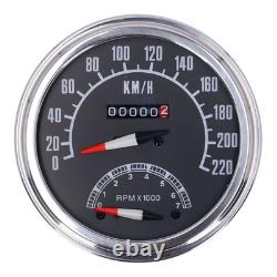 Motorcycle Storehouse FL Speedo / Tachometer 73-84 Face Black 11 Kmh
