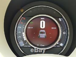 NEW! Orig. FIAT 500, 500C, ABARTH, 2018 Digital TFT Tacho Tachometer Speedometer