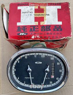 NOS Genuine Honda MPH Speedo Speedometer & Tachometer Tacho for CB72 CB77