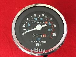 ORIGINAL 1982 HARLEY FXRT SPEEDOMETER AMF GAUGE 16K mile SPEEDO TACH DYNA XL FXR