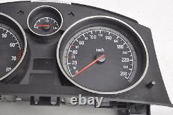 Opel Astra H III petrol km/h speedometer instrument cluster display 13309867