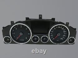 Original speedometer instrument cluster 280 km/h 5 inch color VW Touareg 7L V10 TDI