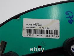 PEUGEOT 206 1998-2006 Speedometer Tachometer Instrument Cluster 9651740180