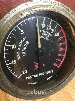 Paxton Supercharger Mcculloch Blower Mustang Cobra Thunderbird Studebaker Gauge