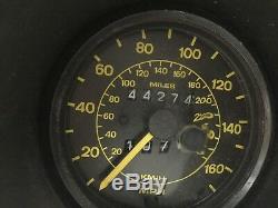 Porsche 944 Speedo Clock Set Porsche 924 Speedo Clock Set Yellow MPH -A83