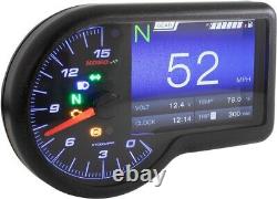 RX-3 GP Style TFT Multifunction Gauge Koso BA071000 Speedo, Tach, Fuel, & More