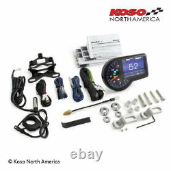 RX-3 GP Style TFT Multifunction Gauge Koso BA071000 Speedo, Tach, Fuel, & More