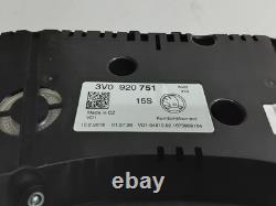Skoda Superb 2013- Speedometer Instrument Cluster 3v0920751