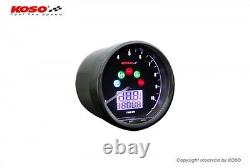 Speedometer KOSO TNT D64 Custom Style Multimeter Black Tachometer 10000 RPM