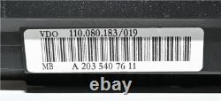 Speedometer Unit KMH Mercedes-Benz C (W203) A2035407611