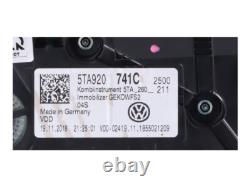 Speedometer VW Touran II (5T) 2.0 TDI 110 kW 150 hp (05/2015-) 5TA920741C 2