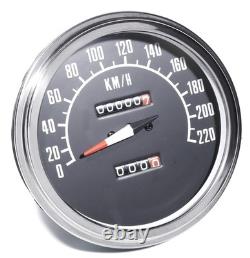 Speedometer for Harley-Davidson 21 Black Softail Shovel Evo Fat Bob Analog -1994