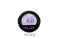 Speedometer tachometer tank indicator D64 DL-03SR black with ABE motorcycle quad